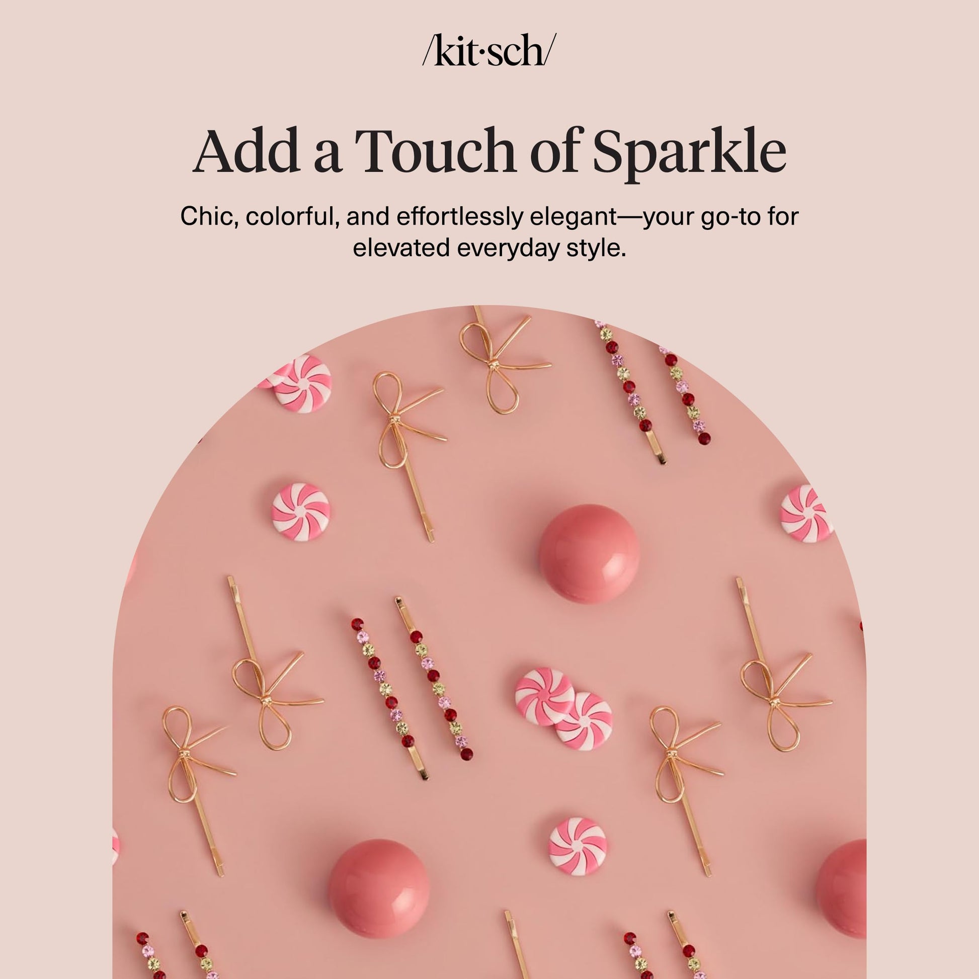 Stylish Kitsch rhinestone hair pins for securing all hair types comfortably