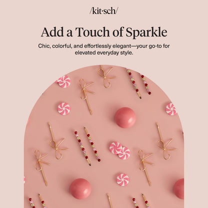 Stylish Kitsch rhinestone hair pins for securing all hair types comfortably