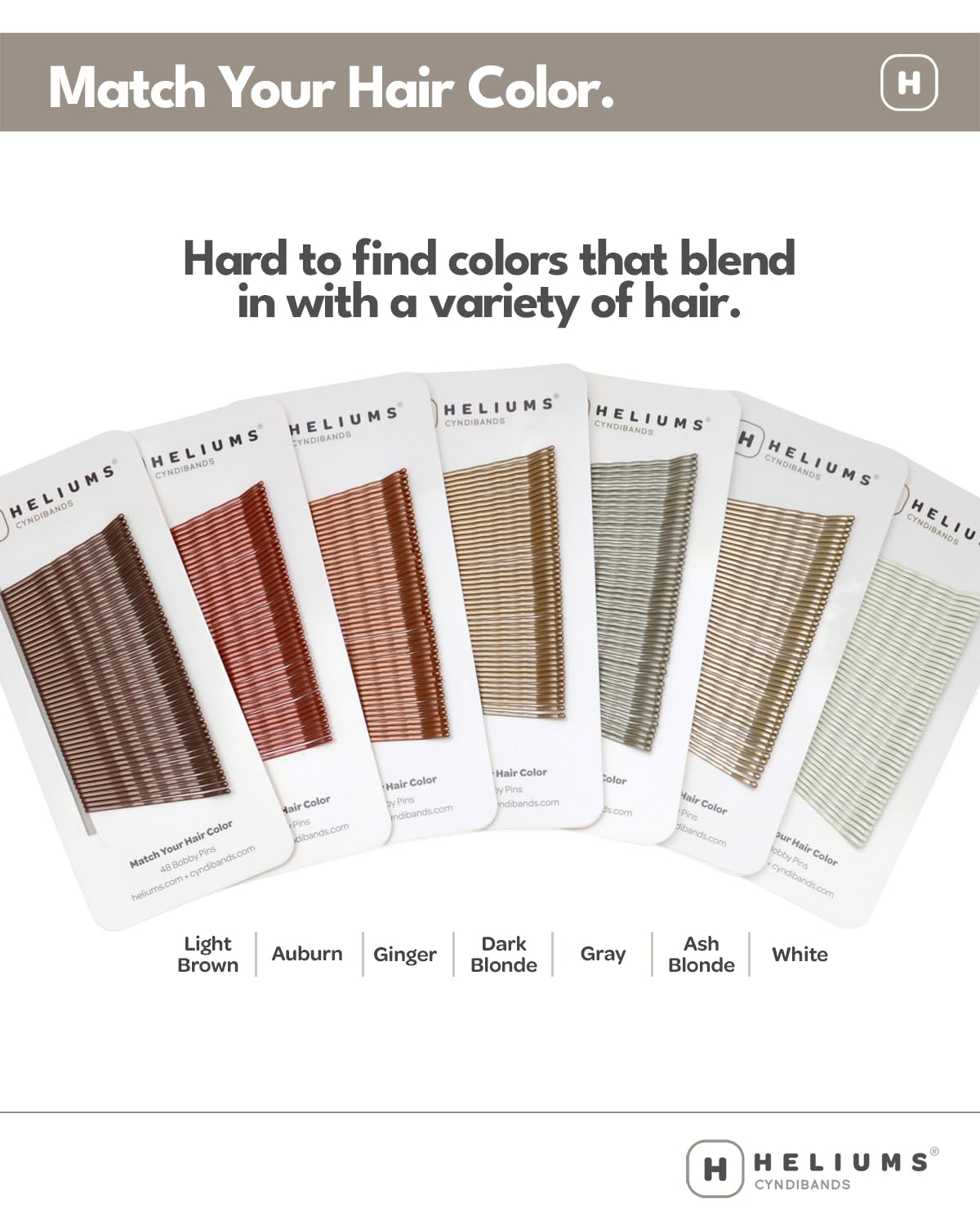 Heliums color match blonde hair pins for invisible styling