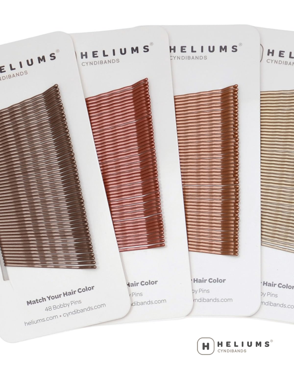 Heliums light ash blonde bobby pins with protective ball tips