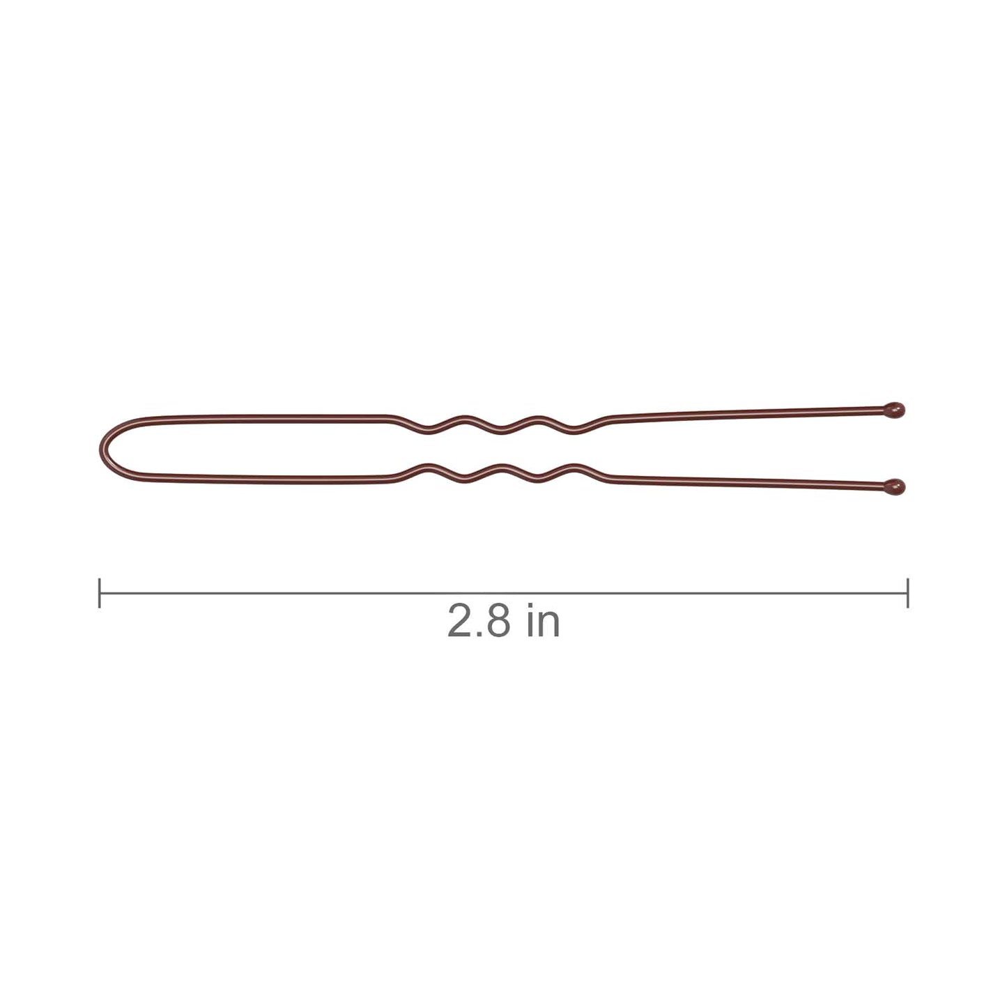 Long 2.8 inch heavy duty wavy bun pins for secure women hairstyles