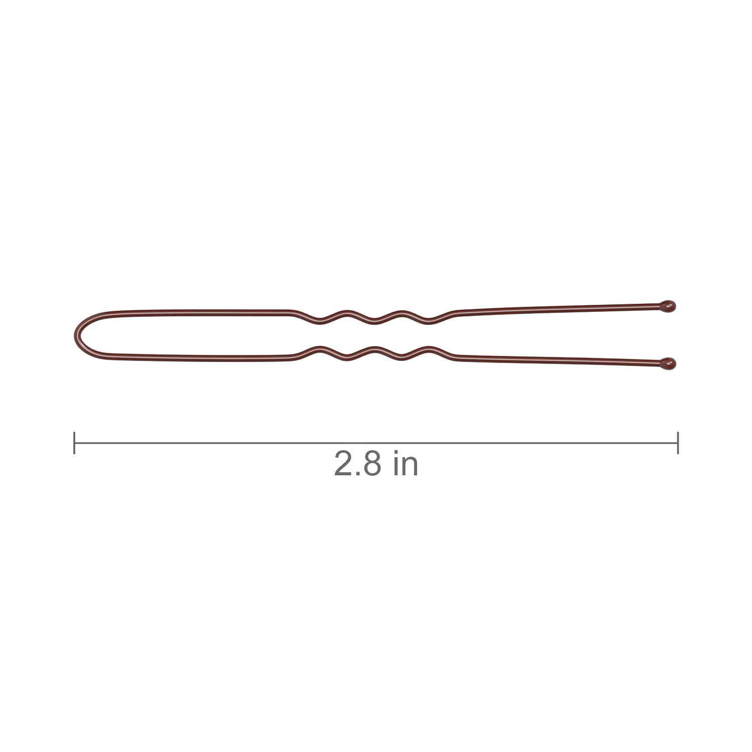Long 2.8 inch heavy duty wavy bun pins for secure women hairstyles