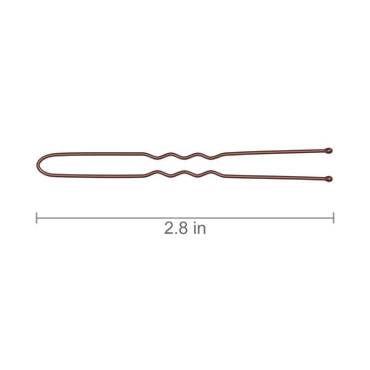 Long 2.8 inch heavy duty wavy bun pins for secure women hairstyles