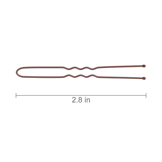 Long 2.8 inch heavy duty wavy bun pins for secure women hairstyles