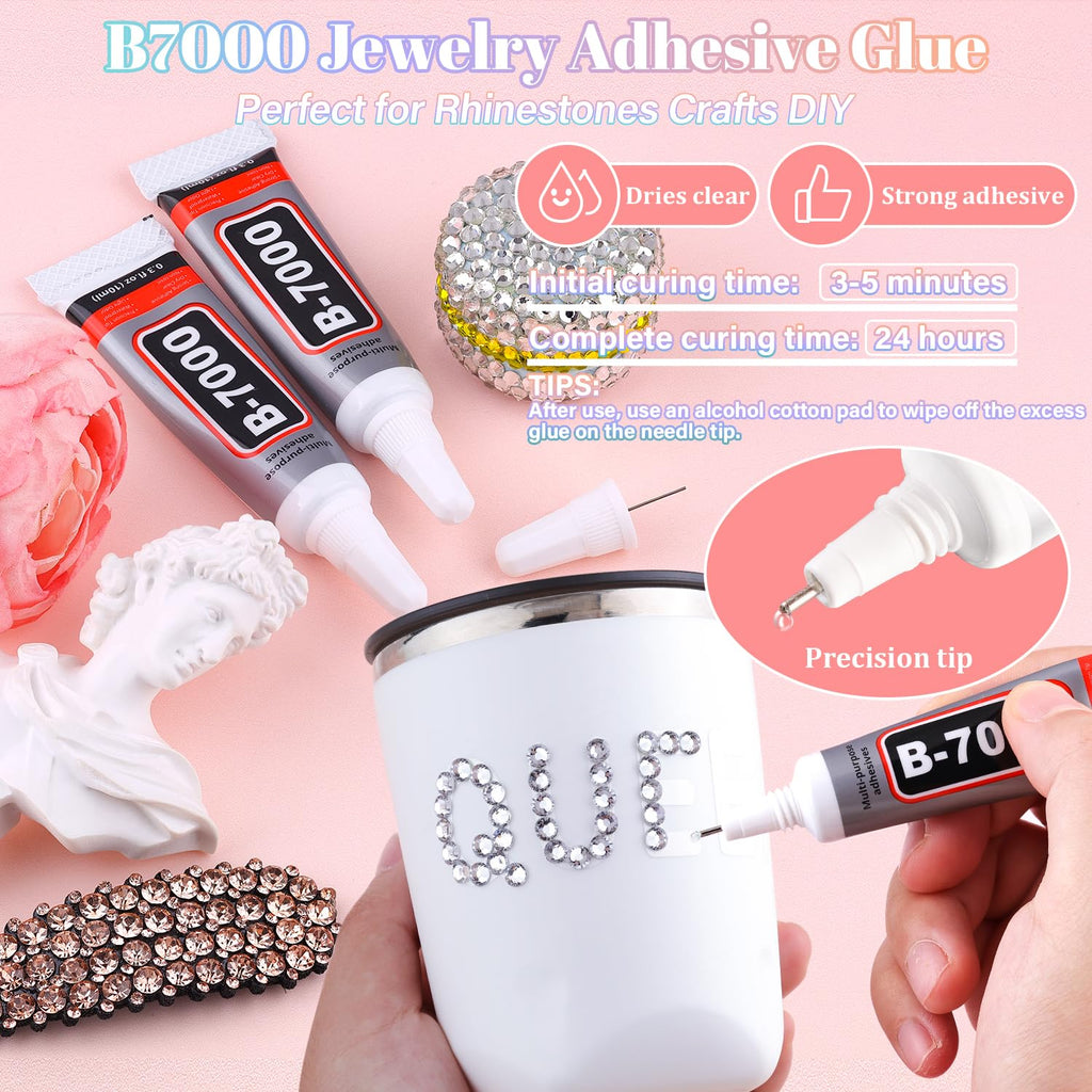 Belleboost 30000 pieces resin rhinestone kit pickup pen and tweezers