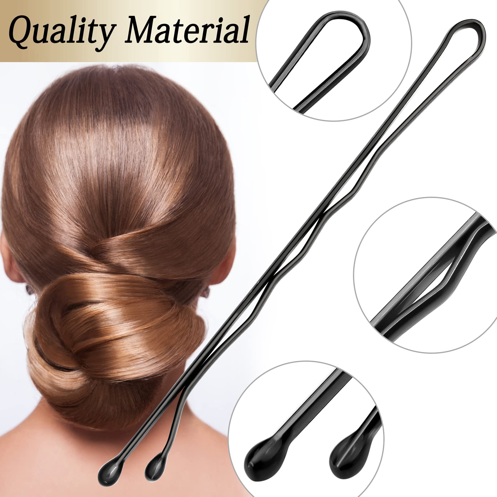 Authentic USA imported professional hairdressing salon accessories for creating perfect hair buns.