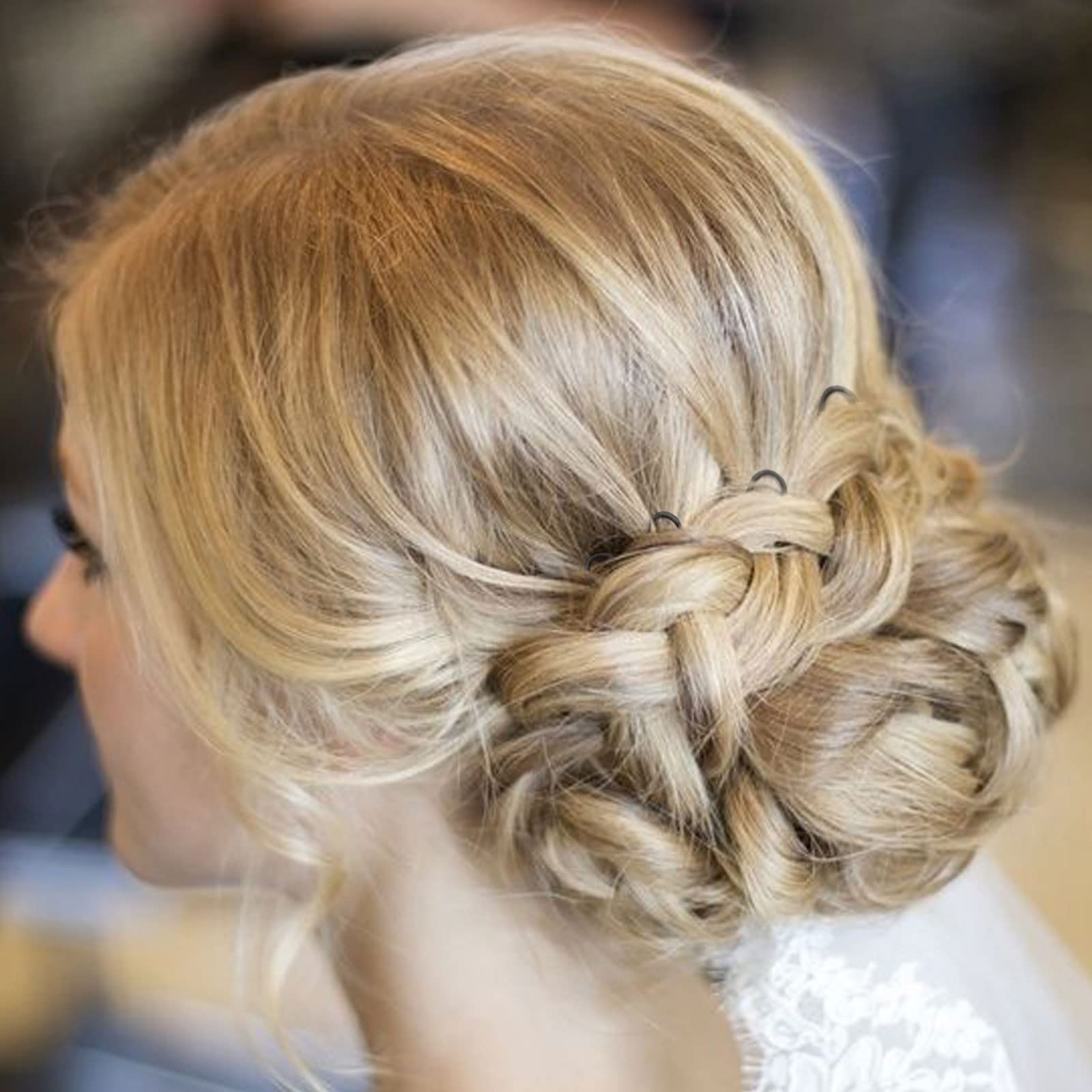 Premium imported metal U shaped pins for bridal hair styling