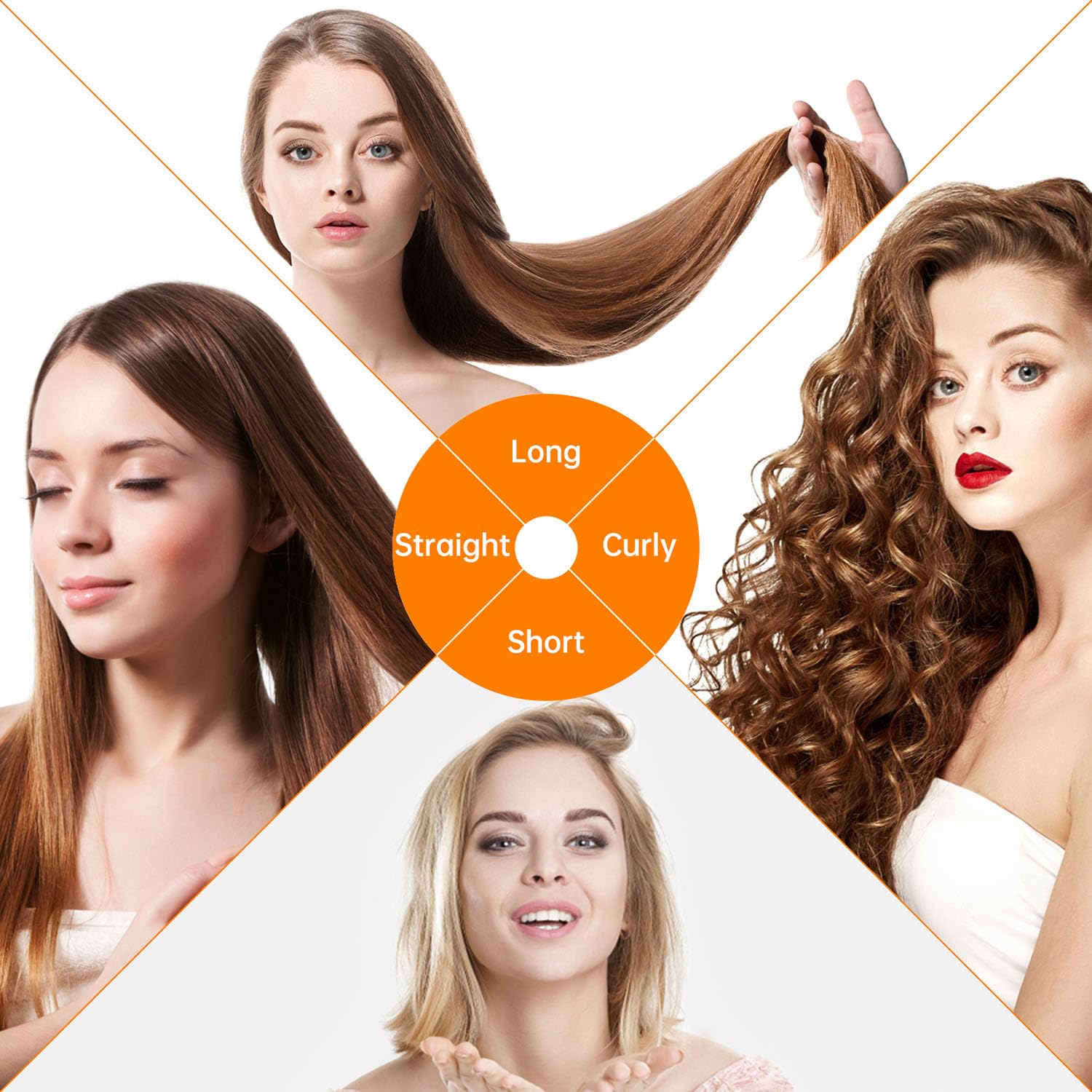 Packaging layout of the three count metal French hair styling pins for long hair.
