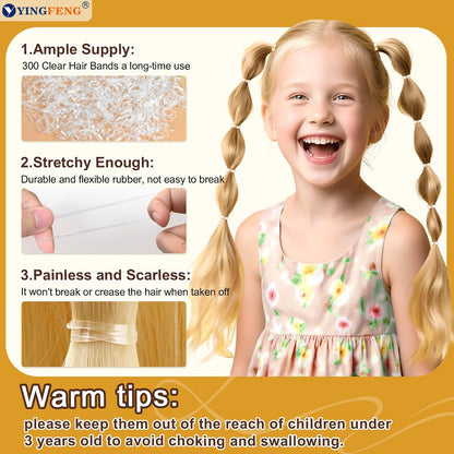 Breathable blonde hair net stretched to demonstrate its 50 centimeter elastic capacity