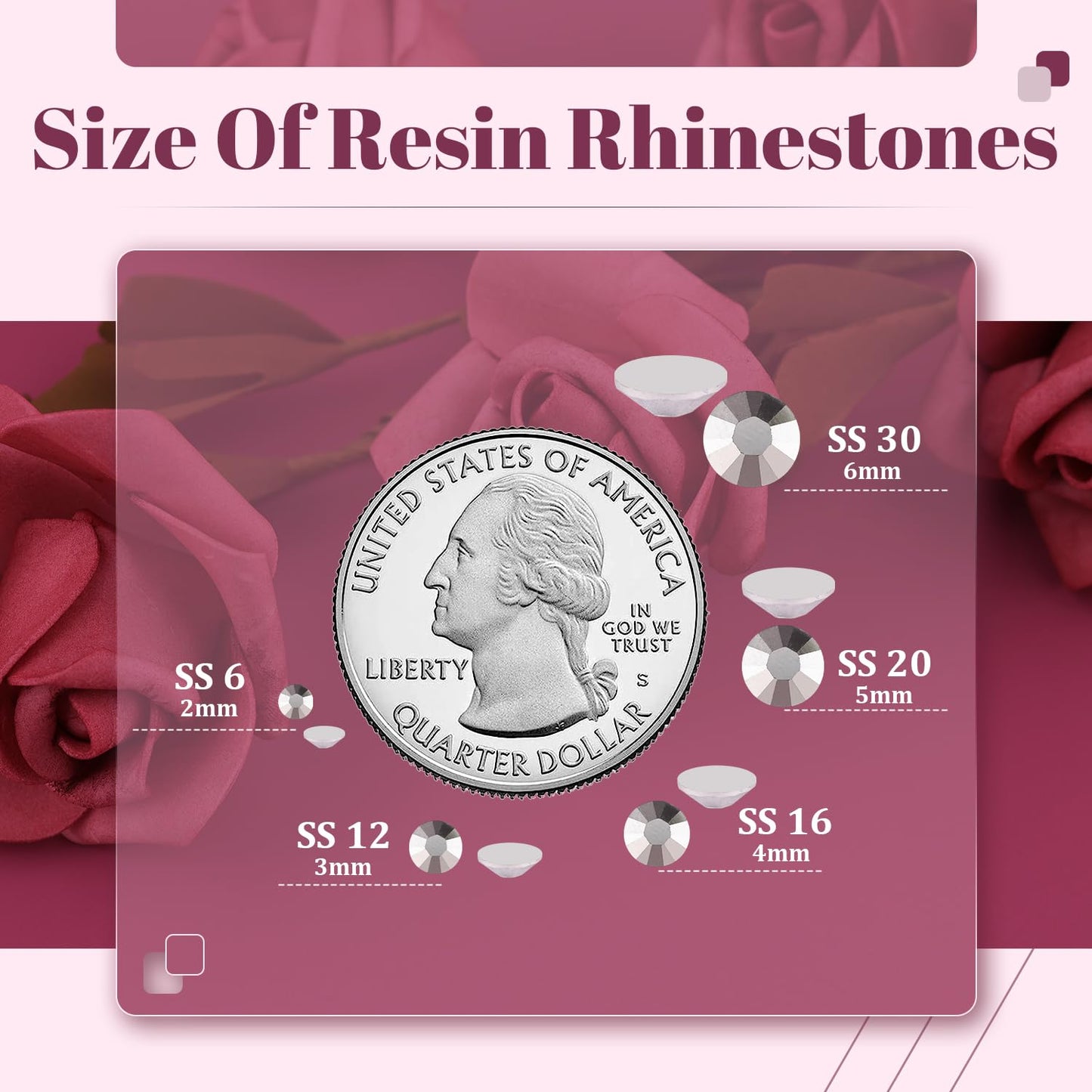 DIY craft project decorated with silver resin rhinestones