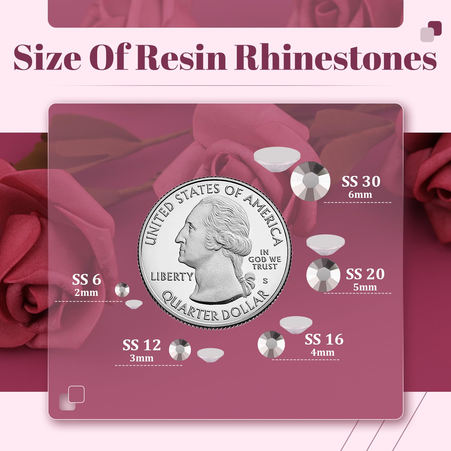 DIY craft project decorated with silver resin rhinestones