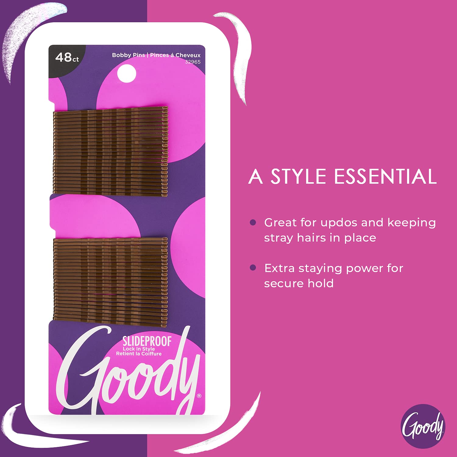 Goody ouchless bobby pins 48 count pack