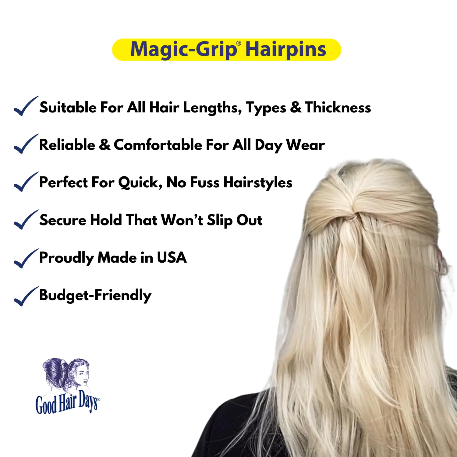 Good Hair Days hair pins for thick and long hair