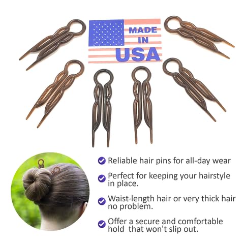 Good Hair Days hair pins demonstration for elegant bun