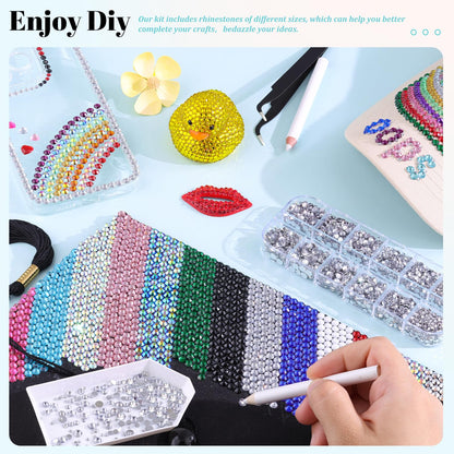 Crafting kit accessories including glue and placement tools