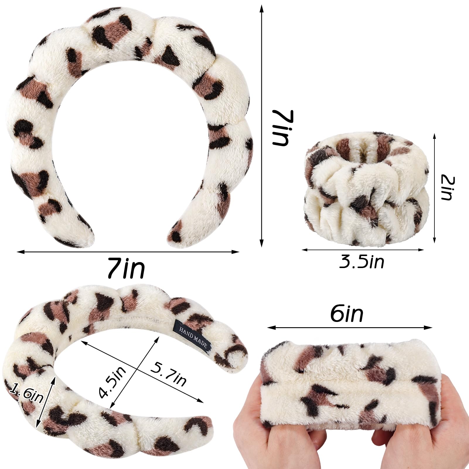 Zkptops spa wristbands preventing water runoff during facial routine