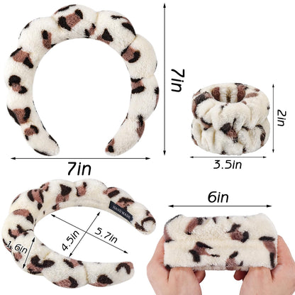 Zkptops spa wristbands preventing water runoff during facial routine