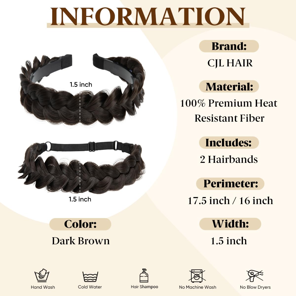 Cjl Hair synthetic hair hoops side profile