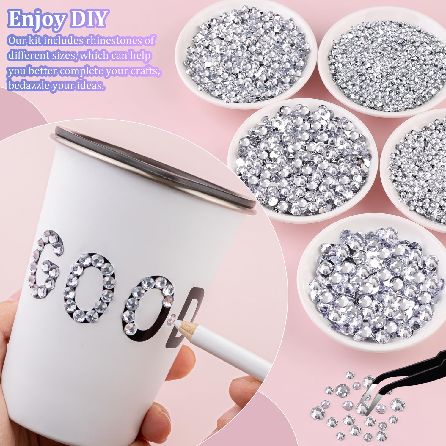 Tinkrstuff kit components including B7000 jewelry glue and application tools