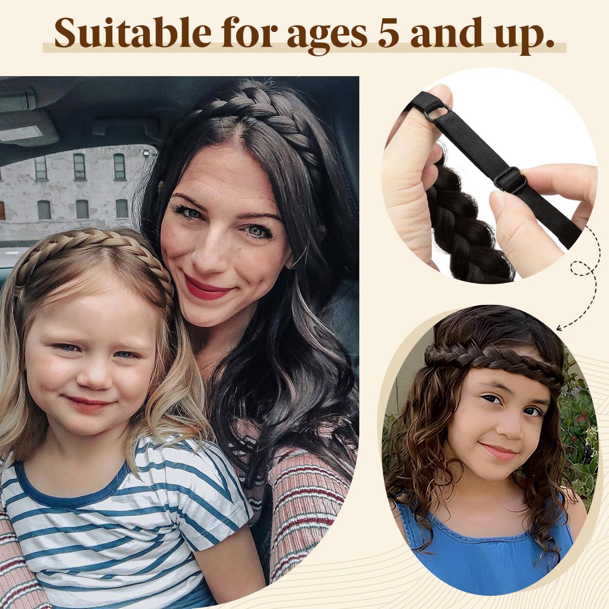 Authentic Cjl Hair braided headband product detail