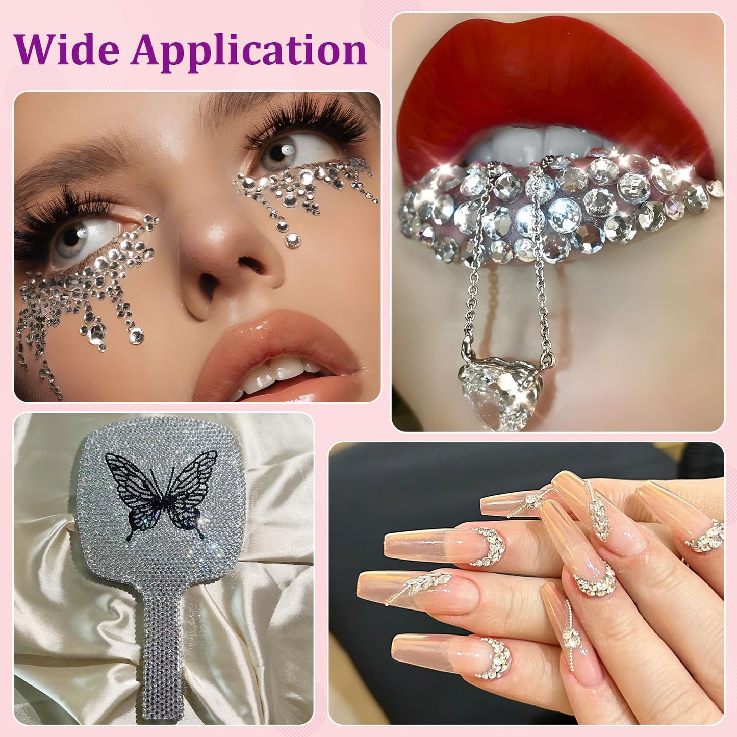 Precision tweezers and pickup pen for DIY rhinestone application