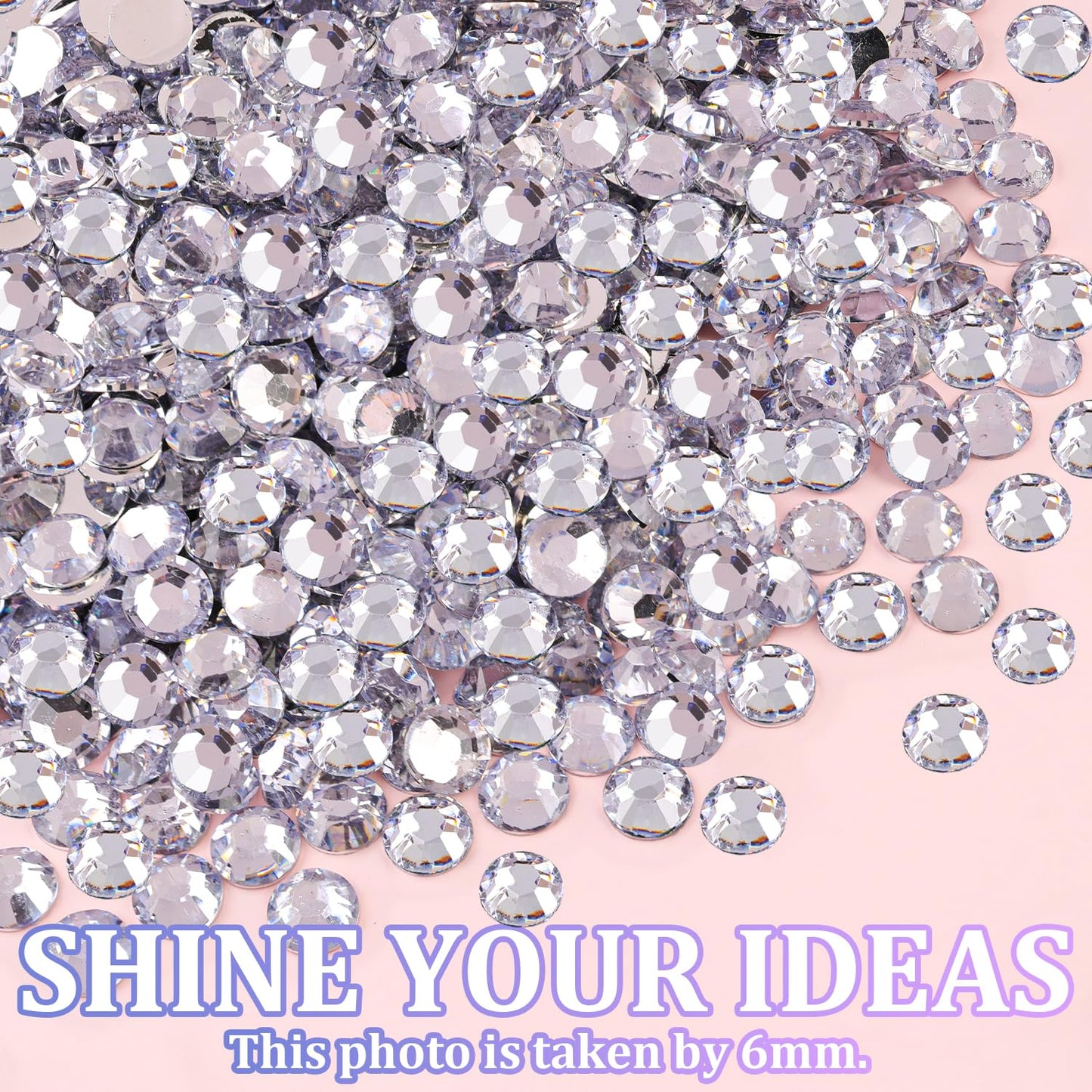 Crafting project using B7000 glue and silver resin flatback gems