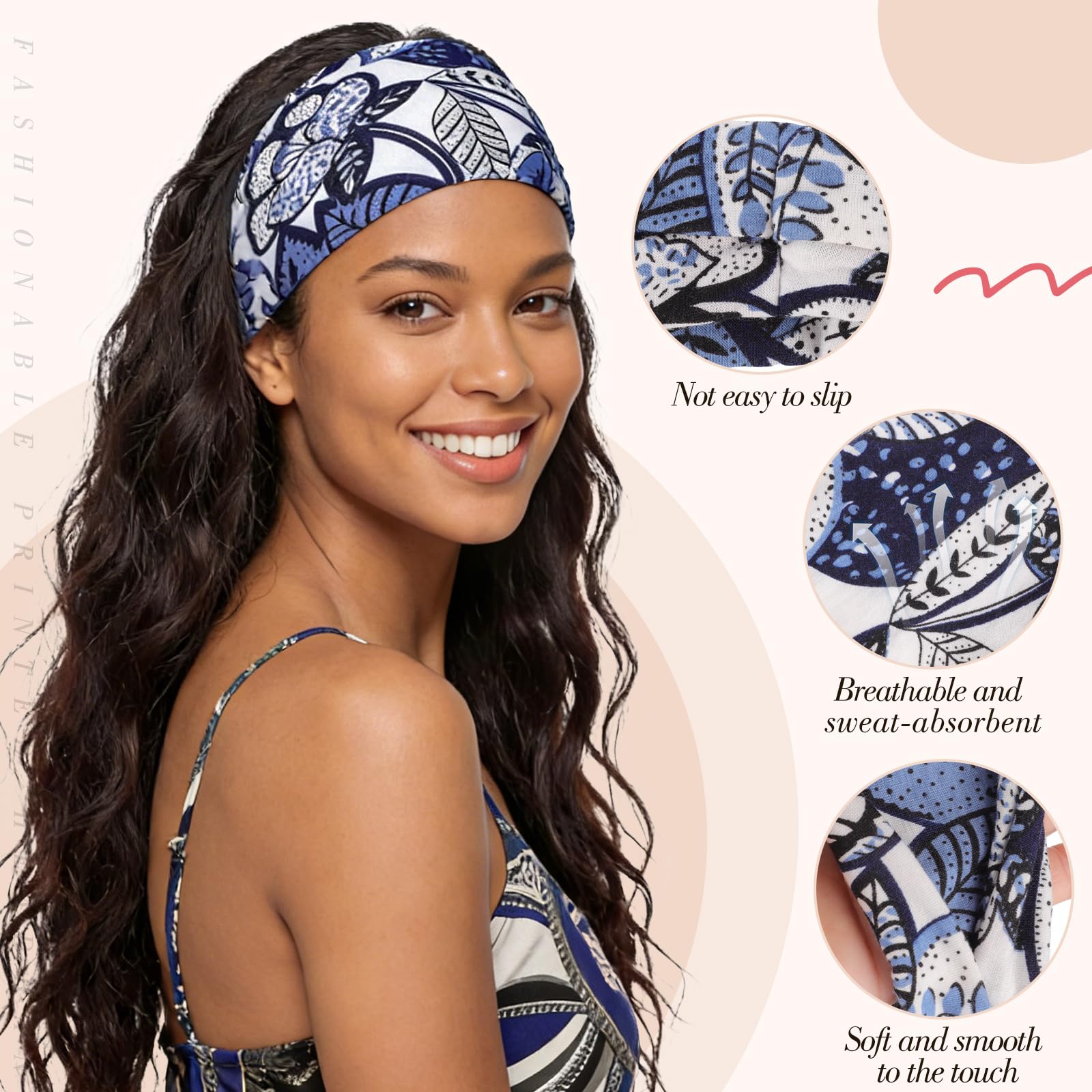 Detail of retro knotted design on obeoby headband