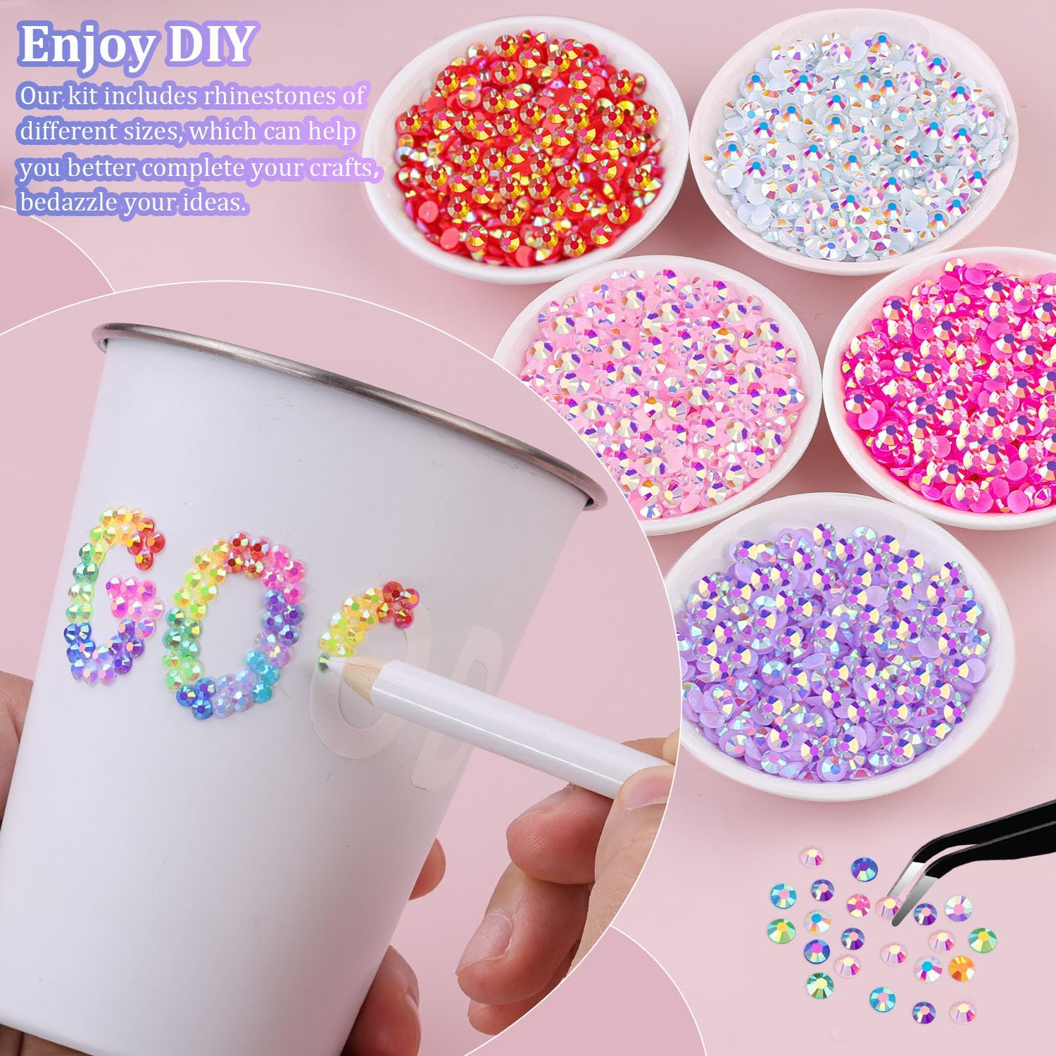 Tinkrstuff bedazzler kit with B7000 jewelry glue and tools