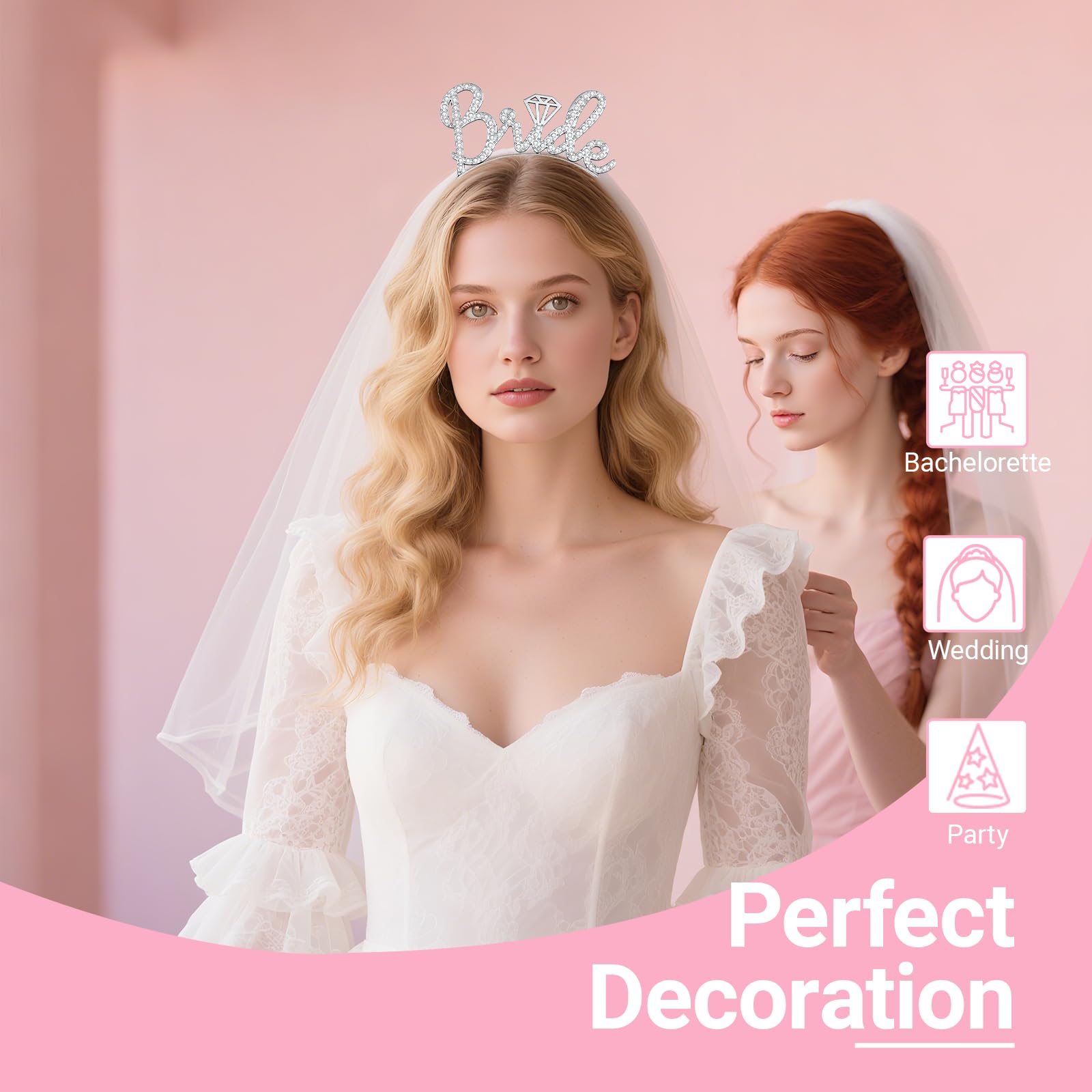 Bride to be accessories set for bachelorette party decor