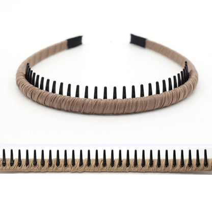 Wovowowo zig zag headbands demonstrating non slip grip on hair