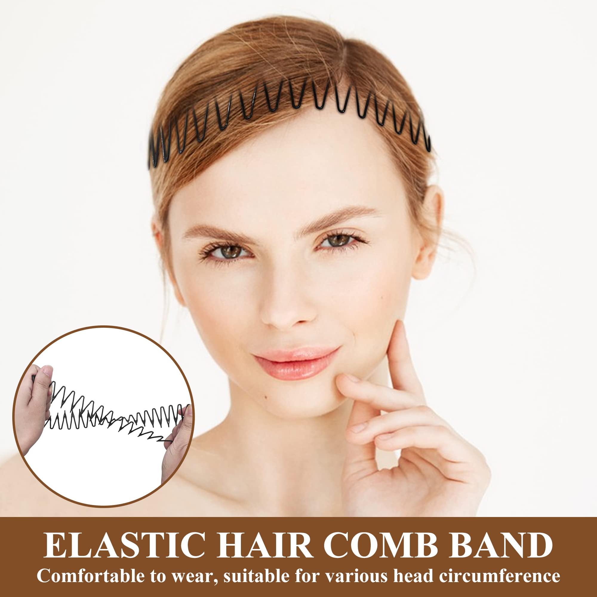 Soft 'N Style flexible headband being applied to hair
