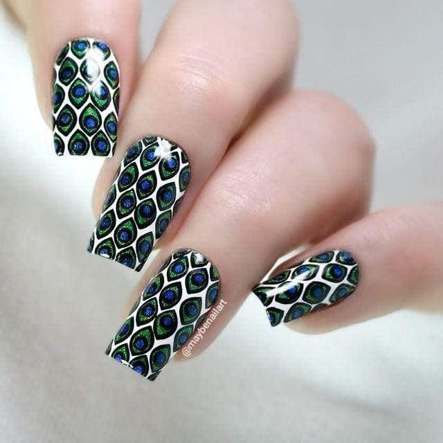 Detailed view of snake skin pattern on stamping plate