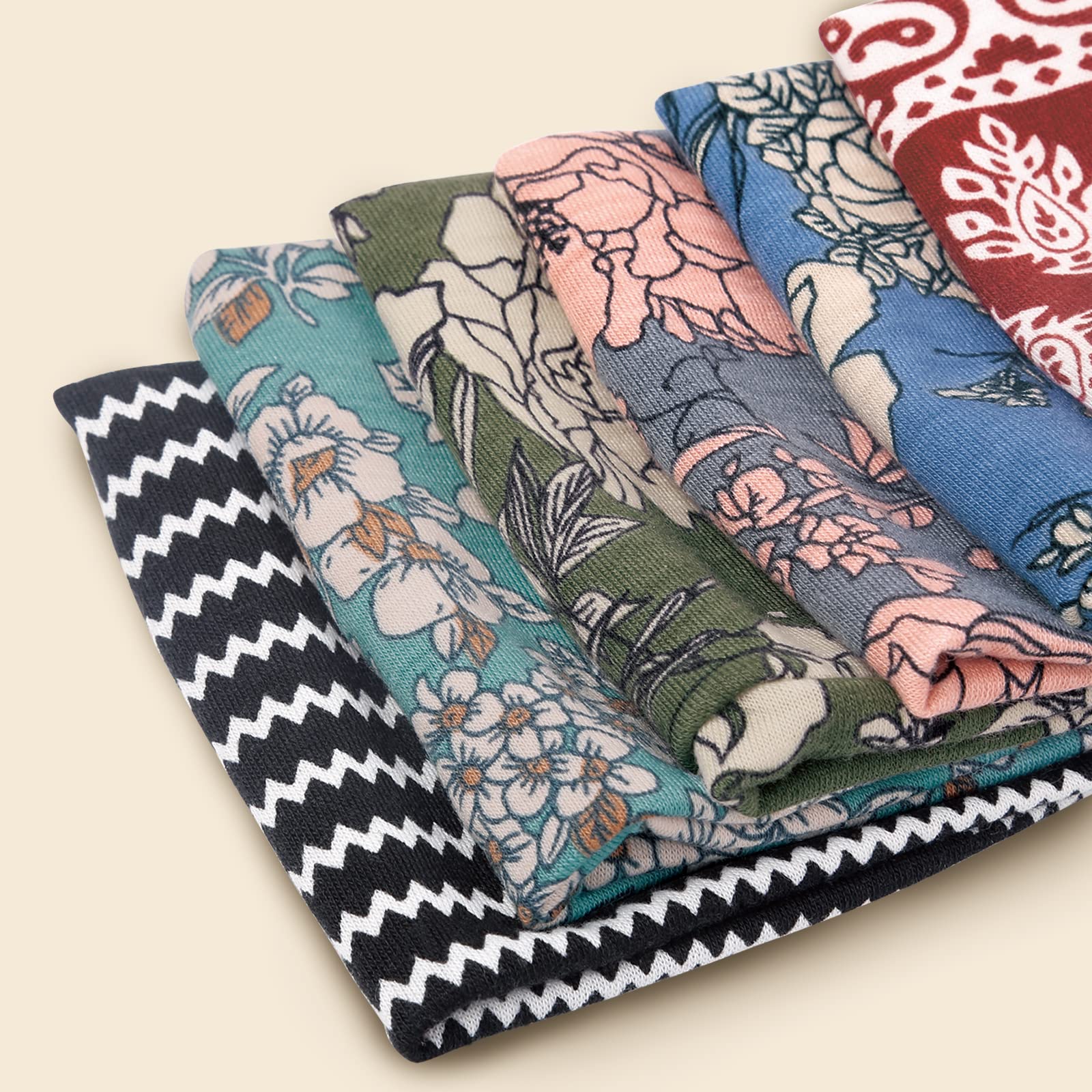 Huachi floral print yoga hair bands collection