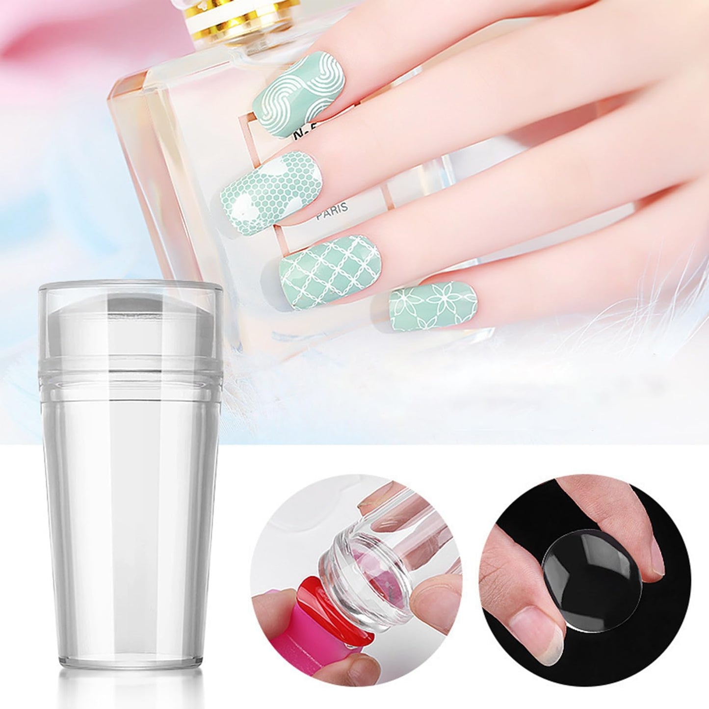 Professional nail art stamper kit components