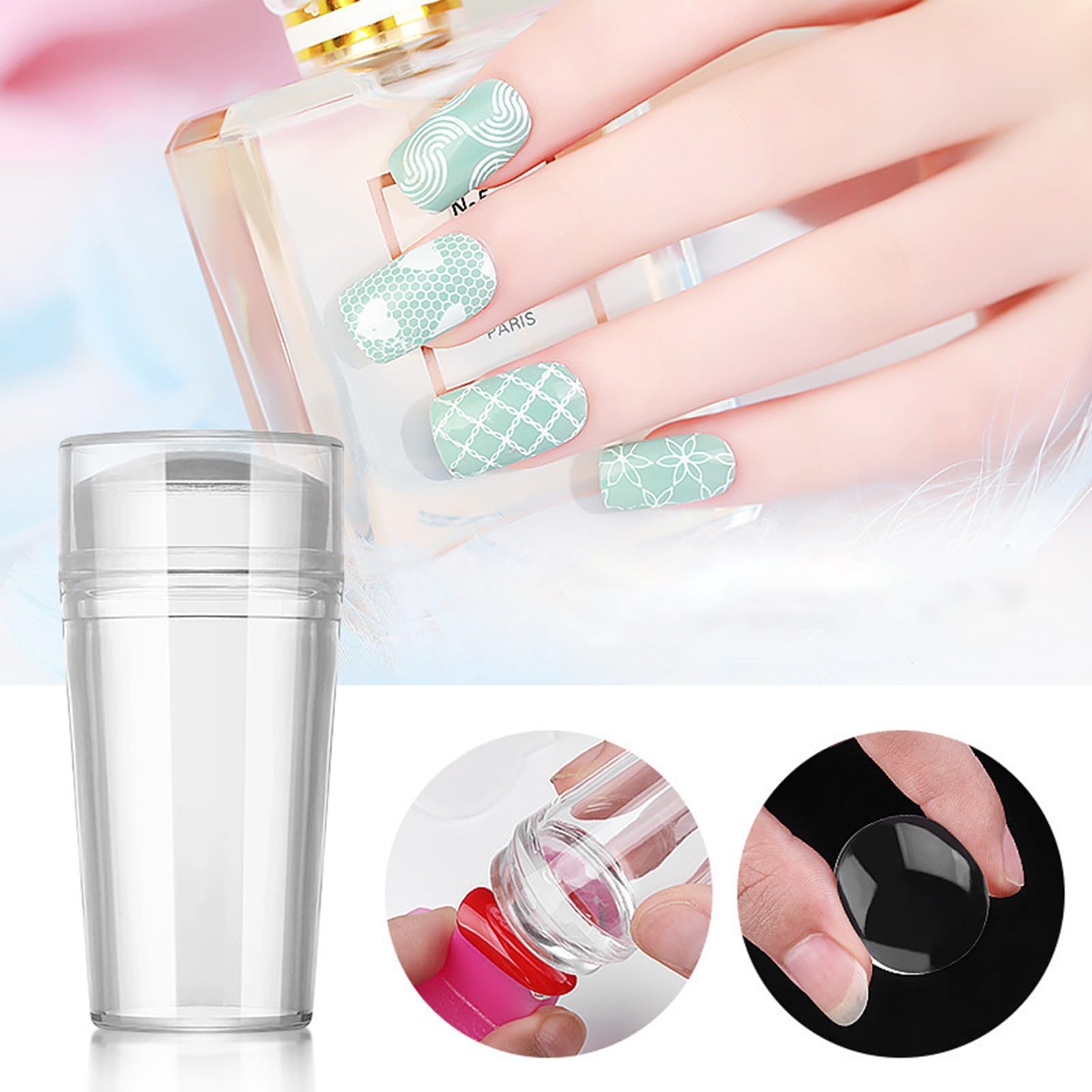 Professional nail art stamper kit components