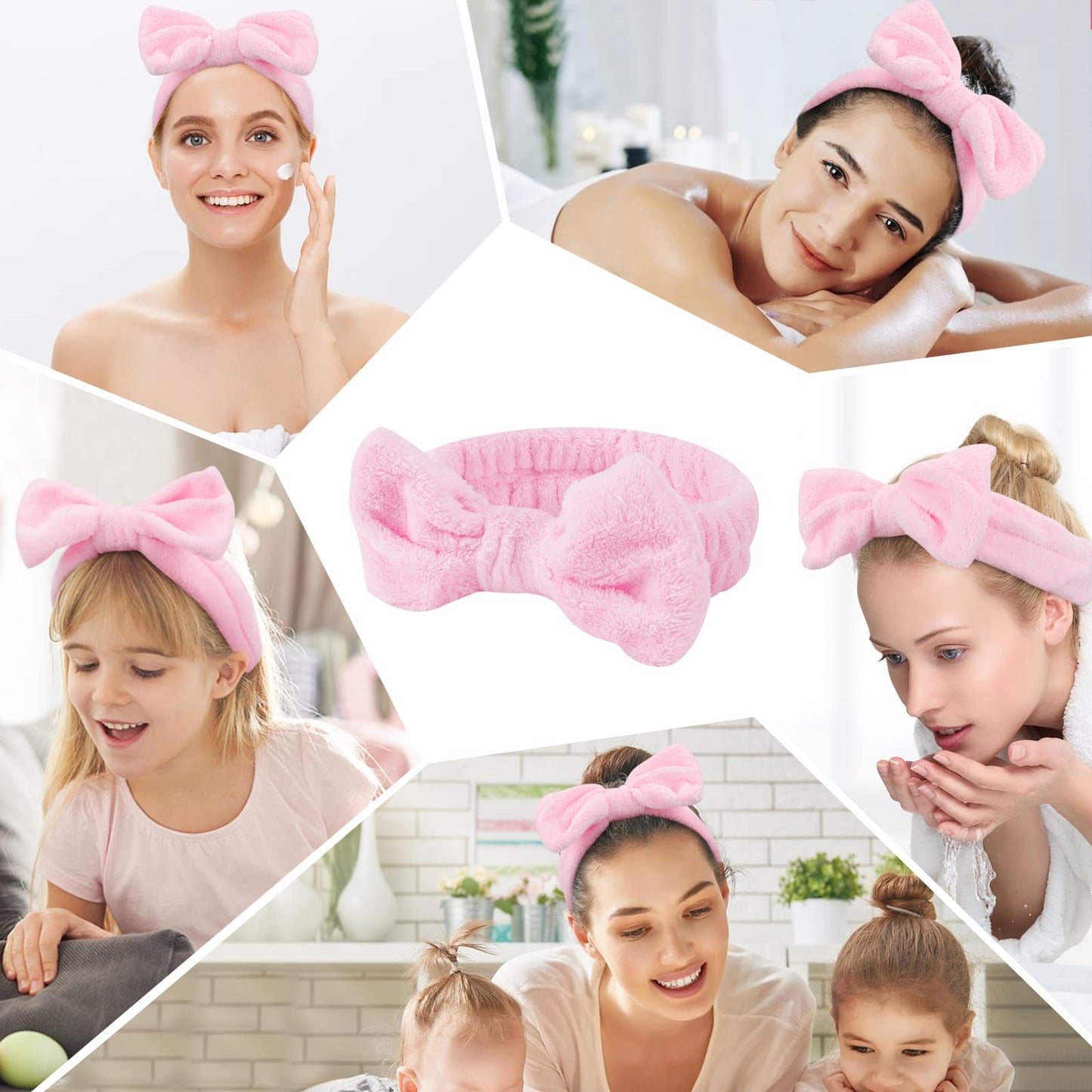 Elastic makeup headband for daily beauty routine