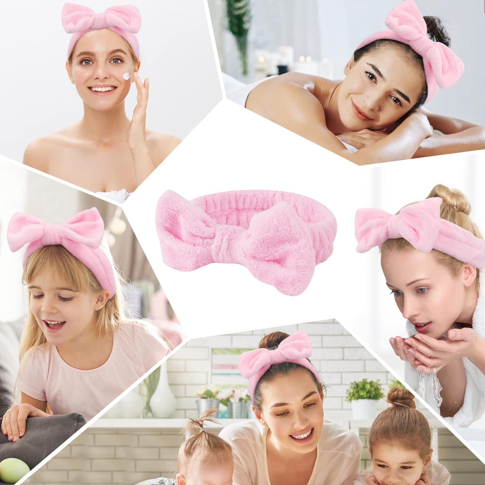 Elastic makeup headband for daily beauty routine