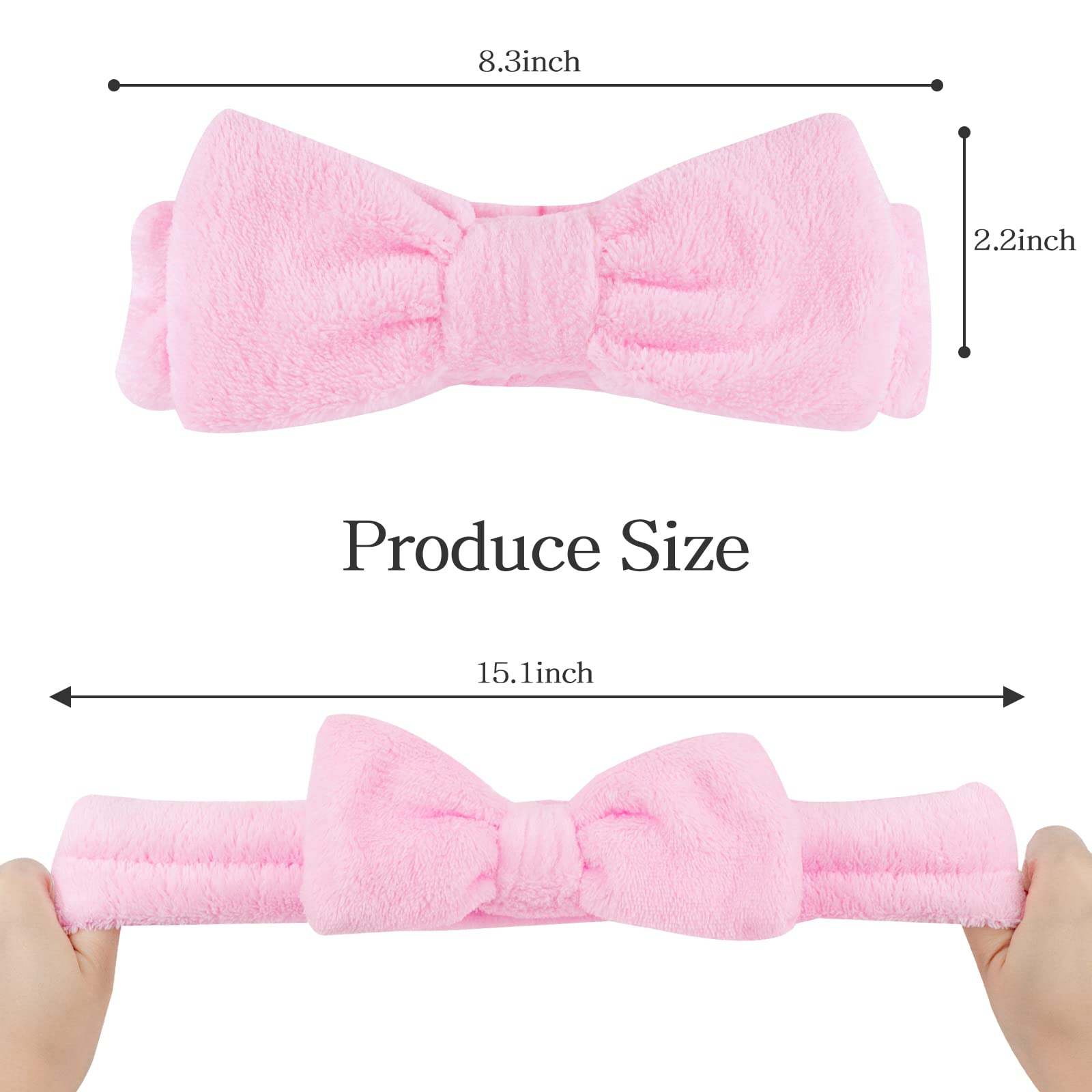 Casoty bow hair band showing material texture
