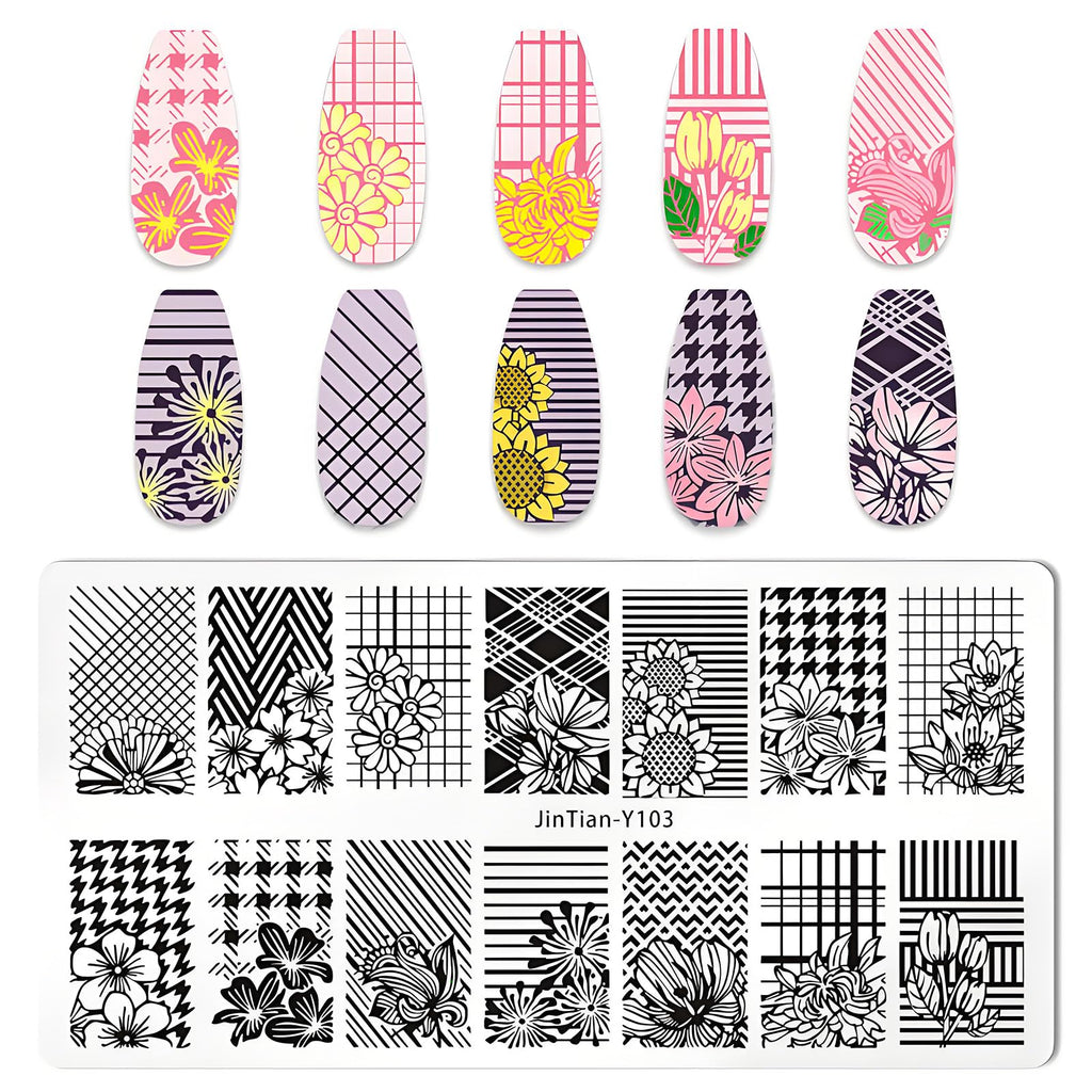 Full 7 piece manicure stamping design tool set