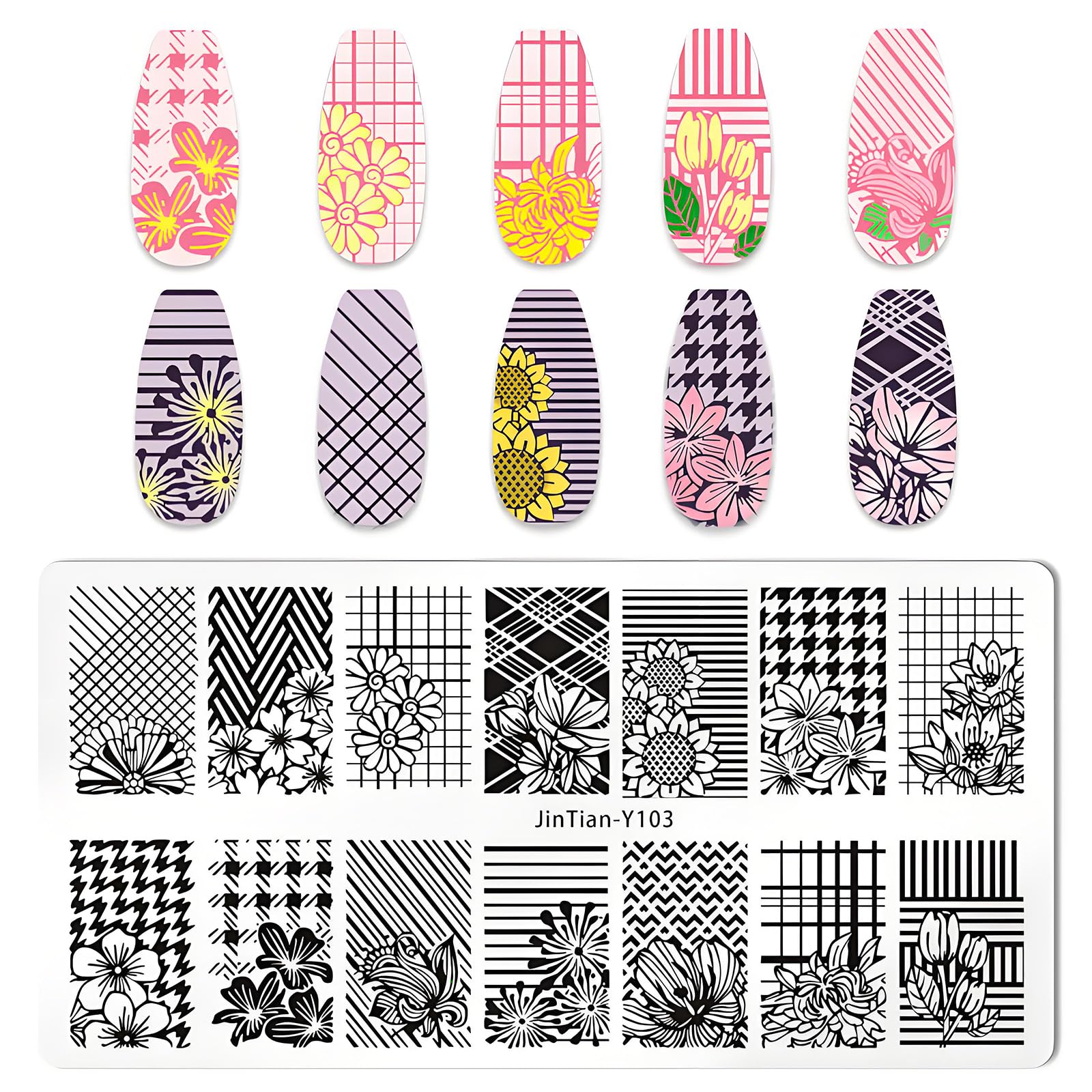 Full 7 piece manicure stamping design tool set