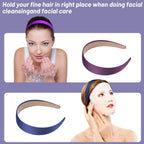 Vibrant glossy hues of Anezus bulk satin headbands for girls