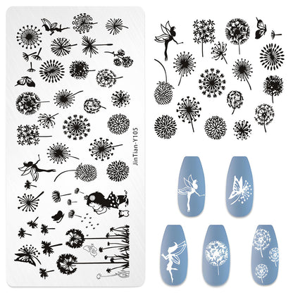 Professional nail stamping kit for home manicure use