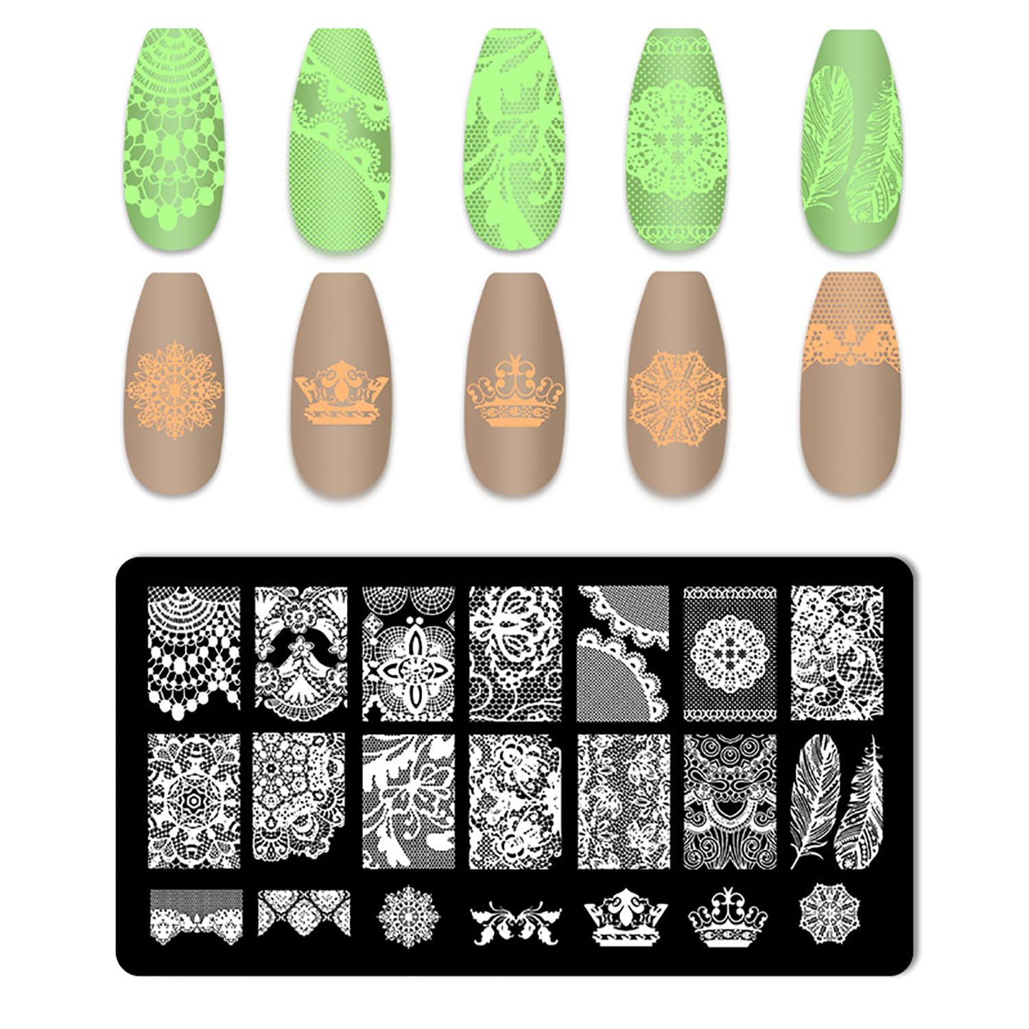 Clear silicone jelly stamper and scraper for nail art