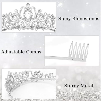 Close up of Didder rhinestone crown details