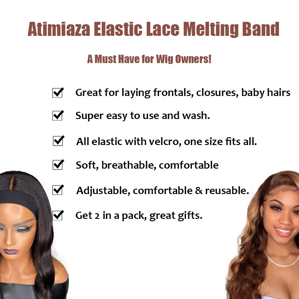 Elastic wig band placed on mannequin for lace melting