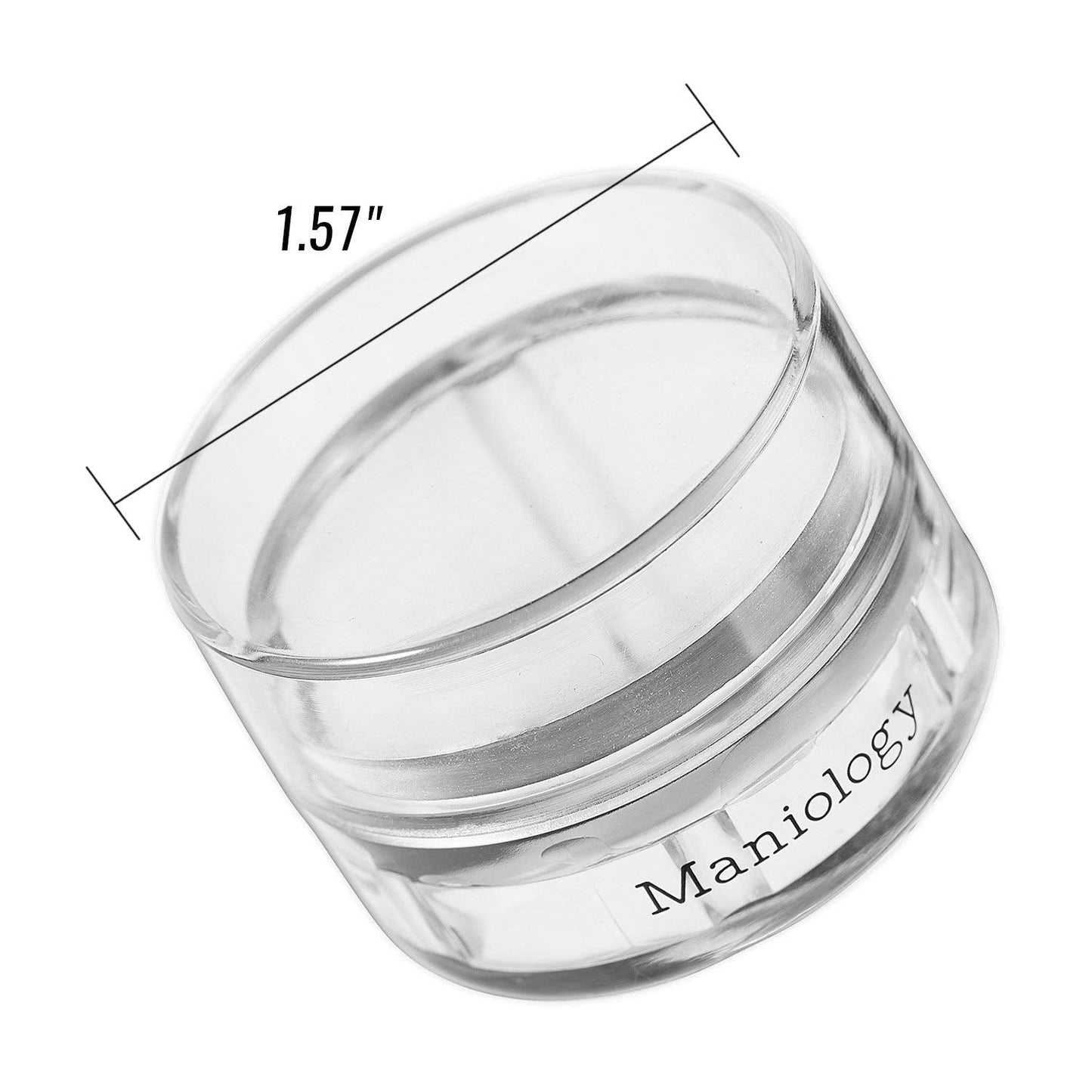 Side profile of Maniology Monocle XL stamper and scraper card set