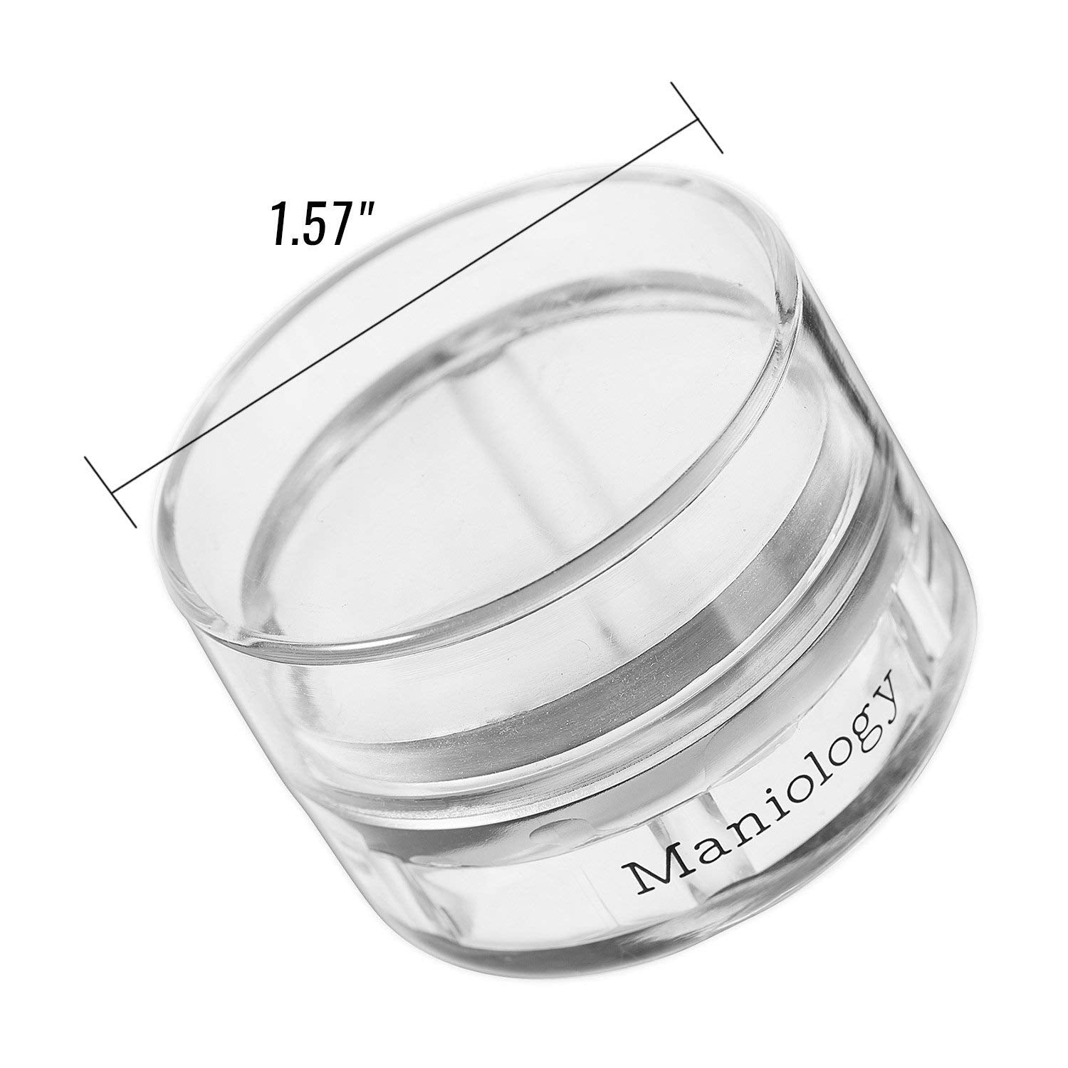 Side profile of Maniology Monocle XL stamper and scraper card set