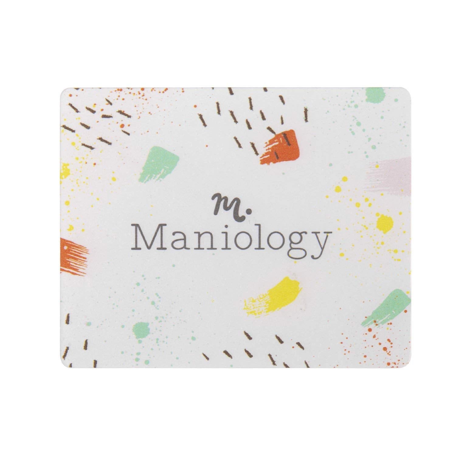 Maniology nail stamping tool demonstrating clear silicone head flexibility