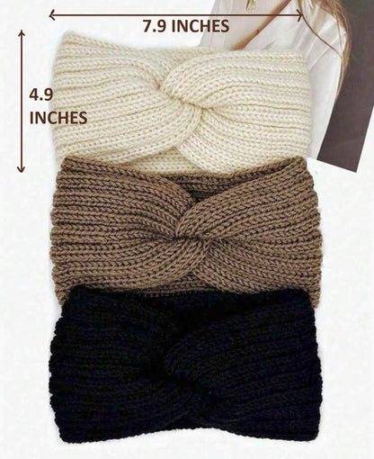Side profile of Brook + Bay Huachi knit hair accessory