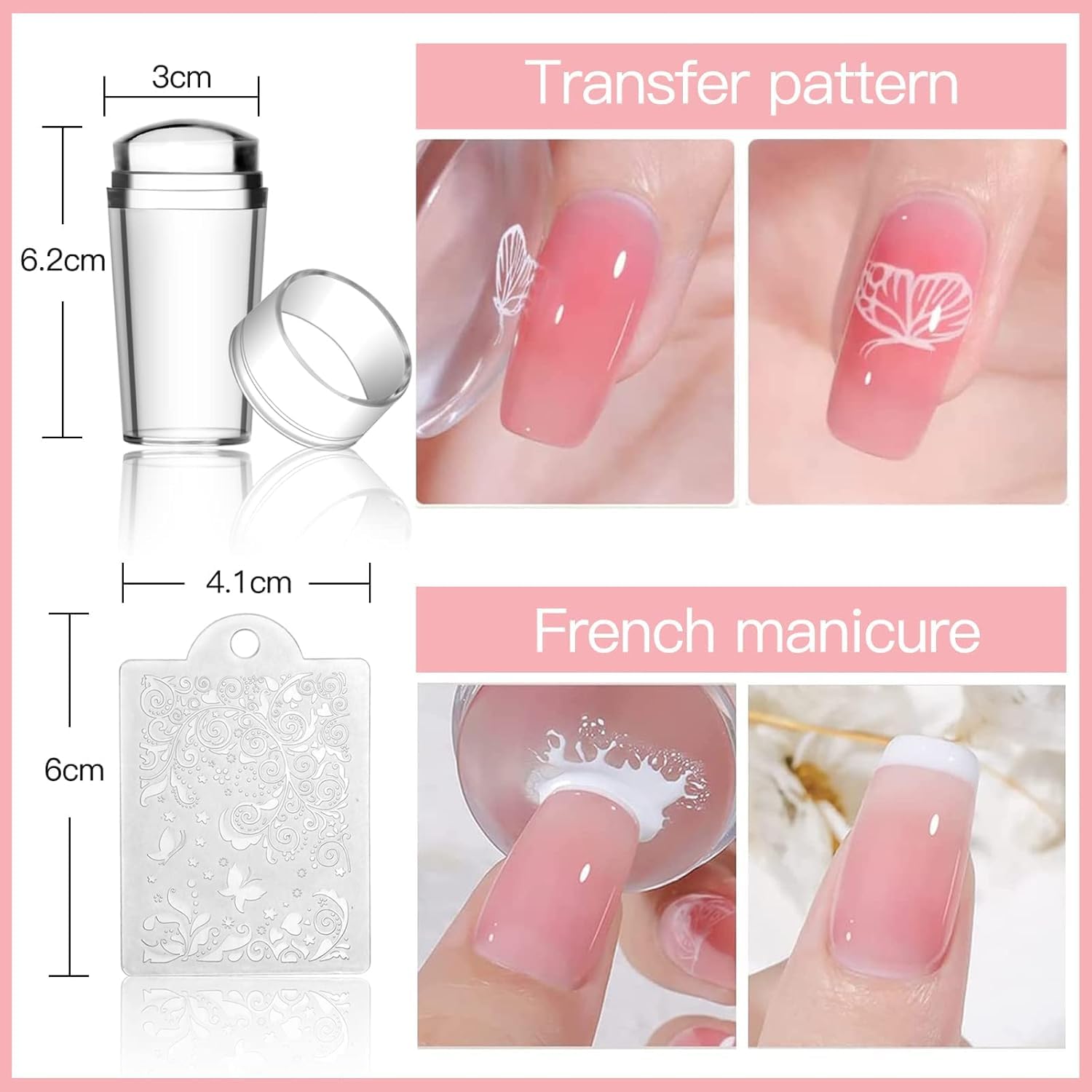 Biutee nail art kit showing 8 stamping gel bottles
